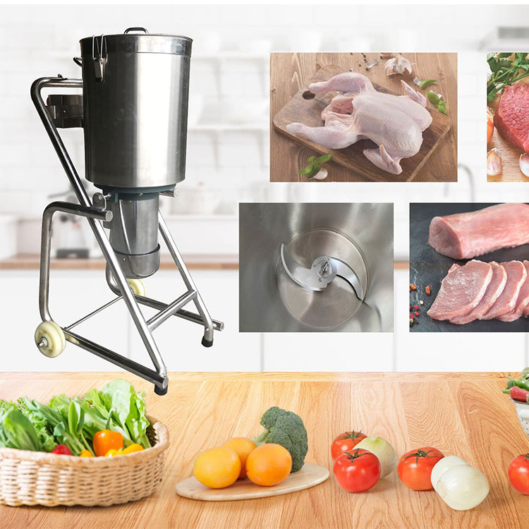 Commercial Food Cutter & Blender — 32L Stainless Steel