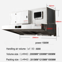Wall-Mounted Commercial Range Hood — Stainless Steel, 6000 m³/h image preview