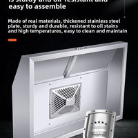 Commercial Stainless Steel Range Hood with Electrostatic Fume Purification image preview