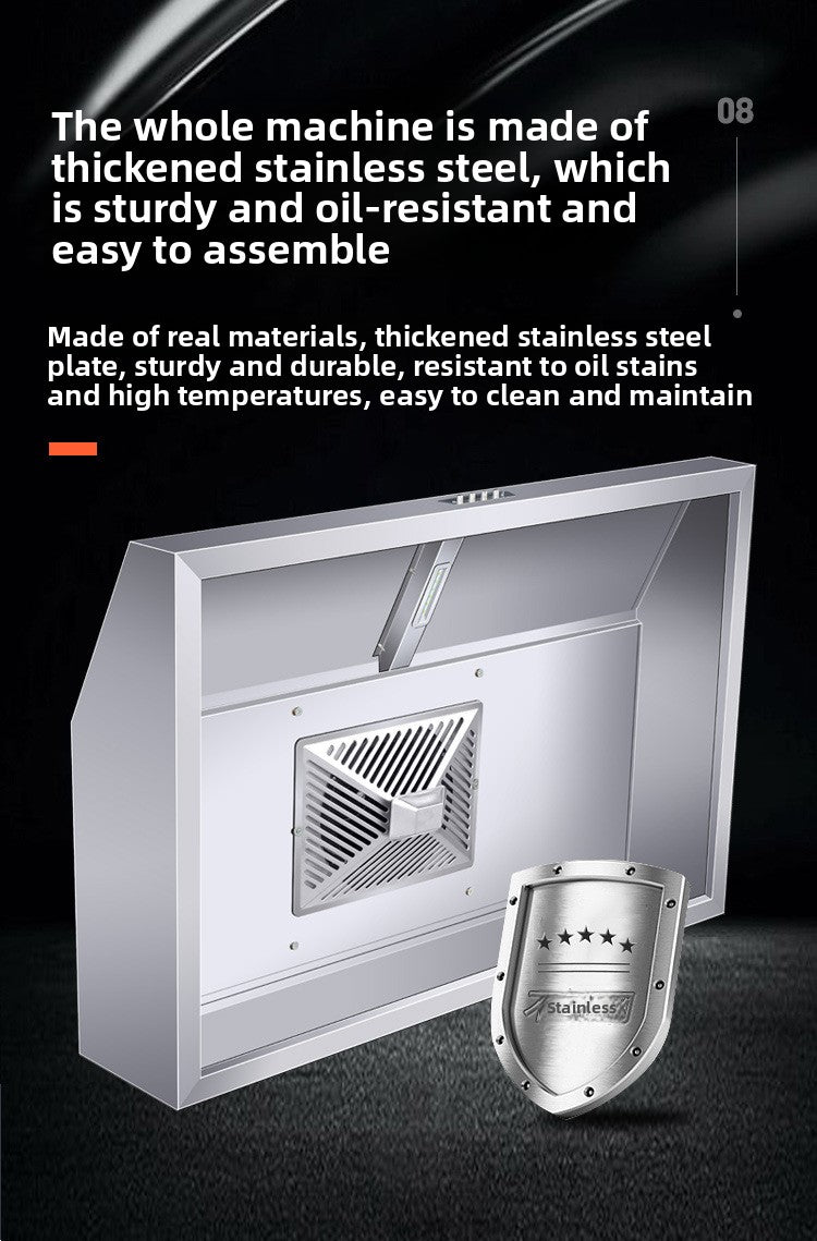 Commercial Stainless Steel Range Hood with Electrostatic Fume Purification
