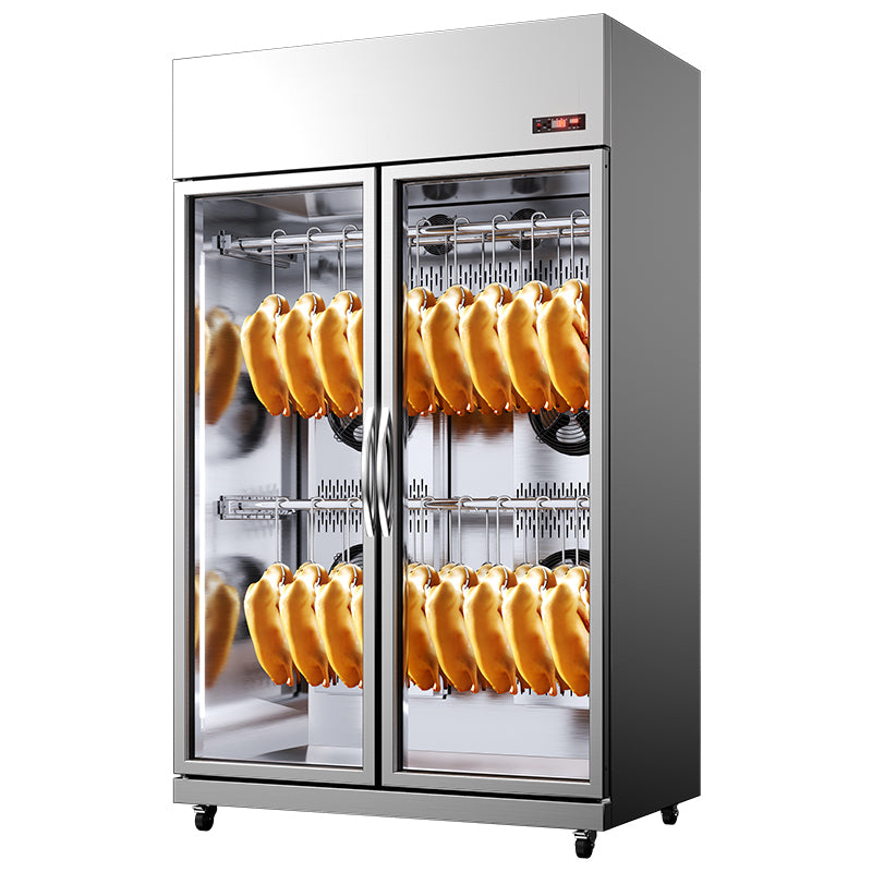 Commercial Duck & Goose Drying and Aging Cabinet — 2-Door Air-Cooled, cooling mode Air cooling