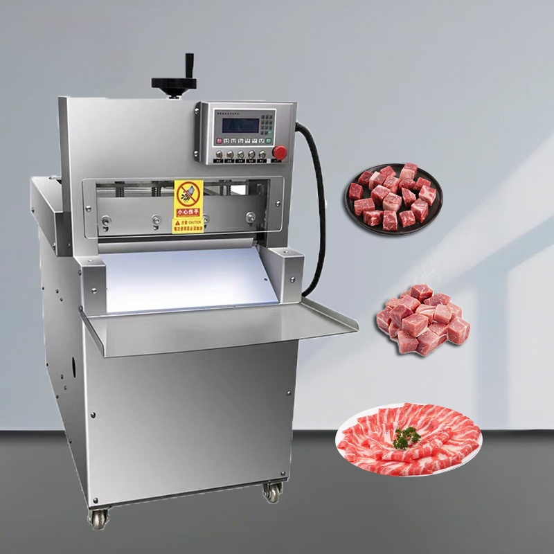 Frozen Meat Roll Cutting Machine — Automatic Beef & Mutton Slicer