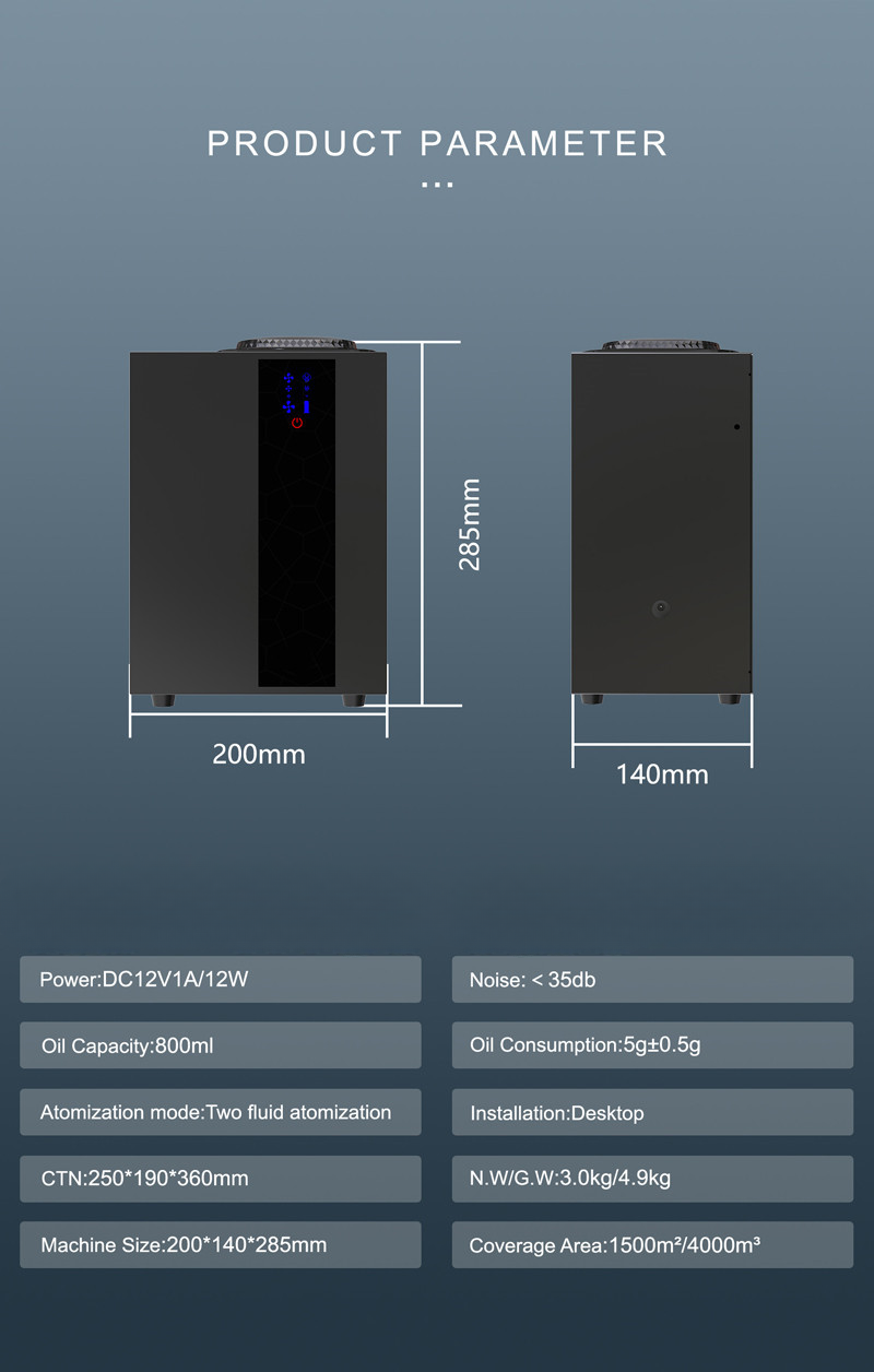 Commercial Fragrance Machine — Wi-Fi Scent Diffuser, 800 ml HVAC