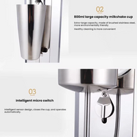 Commercial Milkshake &amp; Milk Tea Machine — Stainless Steel image preview