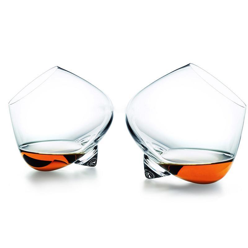 Elegant Spinning Top Whiskey Glasses