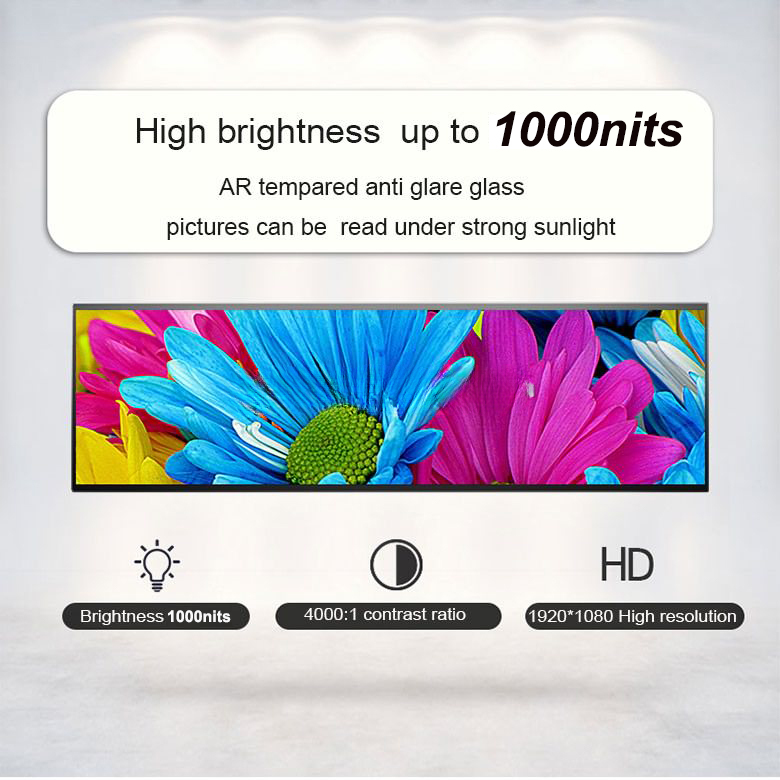 Ultra-Wide Stretch Bar LCD Digital Shelf-Edge Display