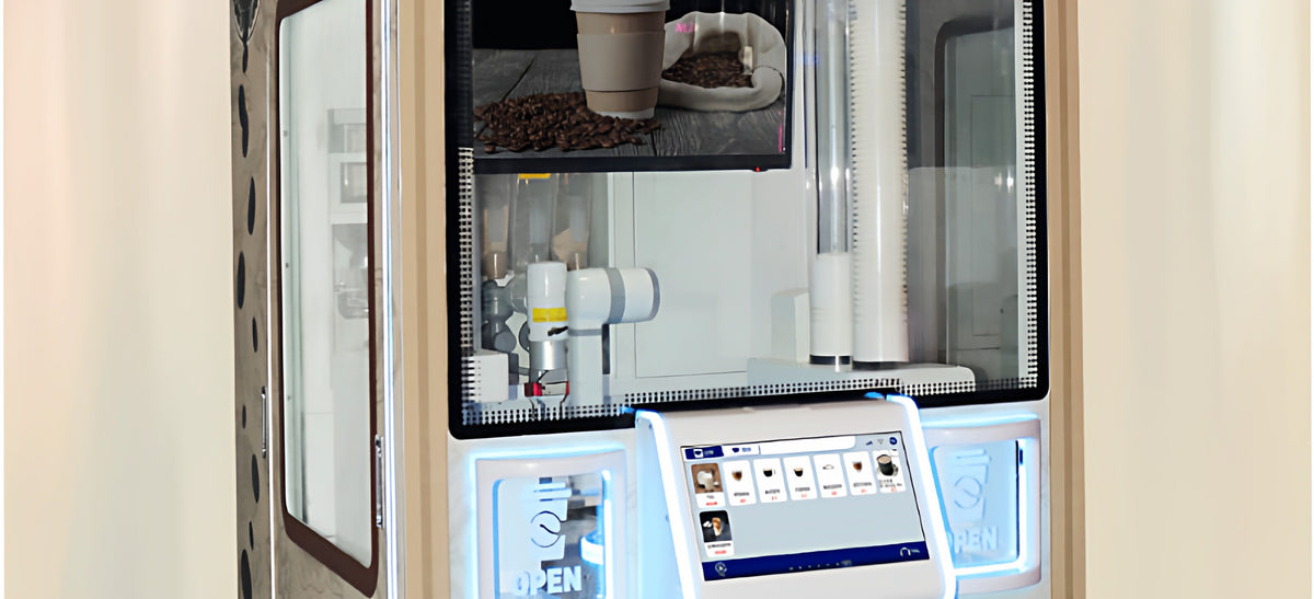 Self-Service Robotic Coffee Vending Machine — Freshly Ground