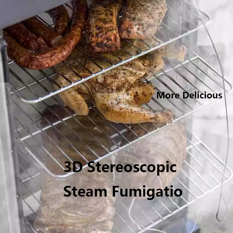 Commercial Electric Meat Smoker Oven — 60L Stainless Steel