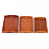 Wooden Rectangular Serving Tray — Handpainted Oval Snack Plate