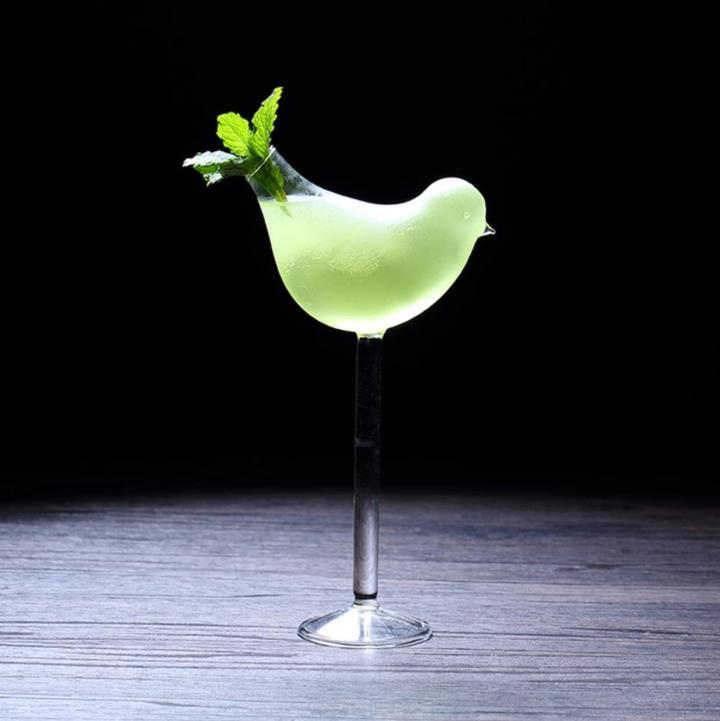 Sparrow Bird-Shaped Cocktail Glass, capacity 125–180ml