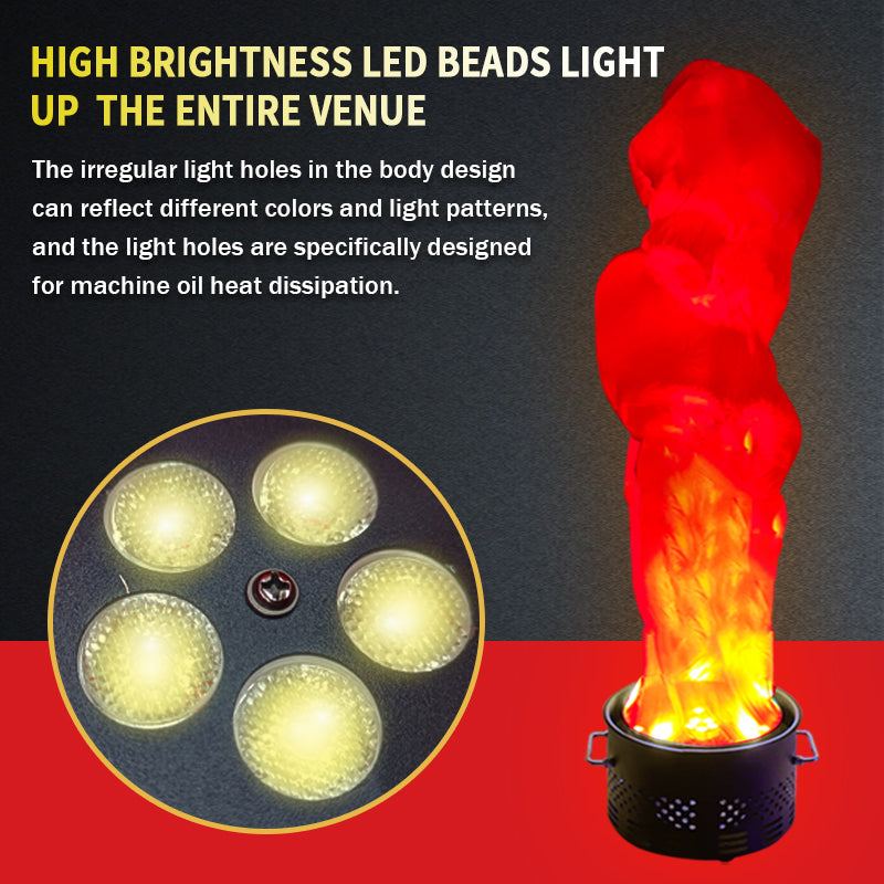Artificial Silk LED Flame Light — 30 cm, Remote Control