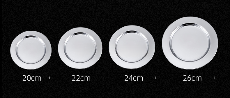 Metal Charger Plate — Stainless Steel Underplate