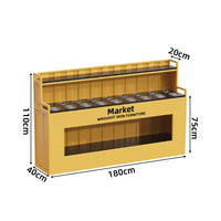 Commercial Wrought Iron Condiment Station — Self-Service Sauce Bar Counter image preview