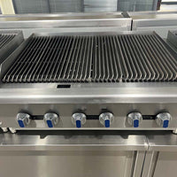 Commercial Gas Charbroiler — Heavy-Duty Countertop Stainless Steel image preview
