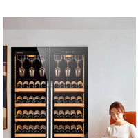Constant-Temperature Double-Door Wine Cabinet with Built-In Ice Bar image preview
