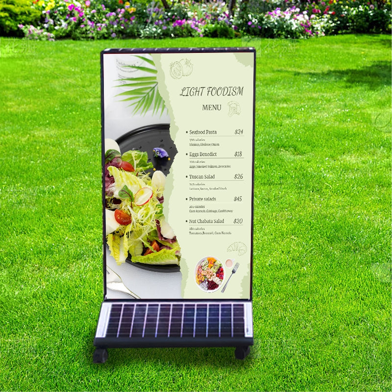Solar LED Light Box — Outdoor Double-Sided Illuminated Sign