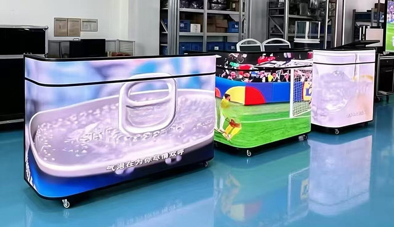 Mobile LED Counter Screen — Portable Reception & DJ Booth Display