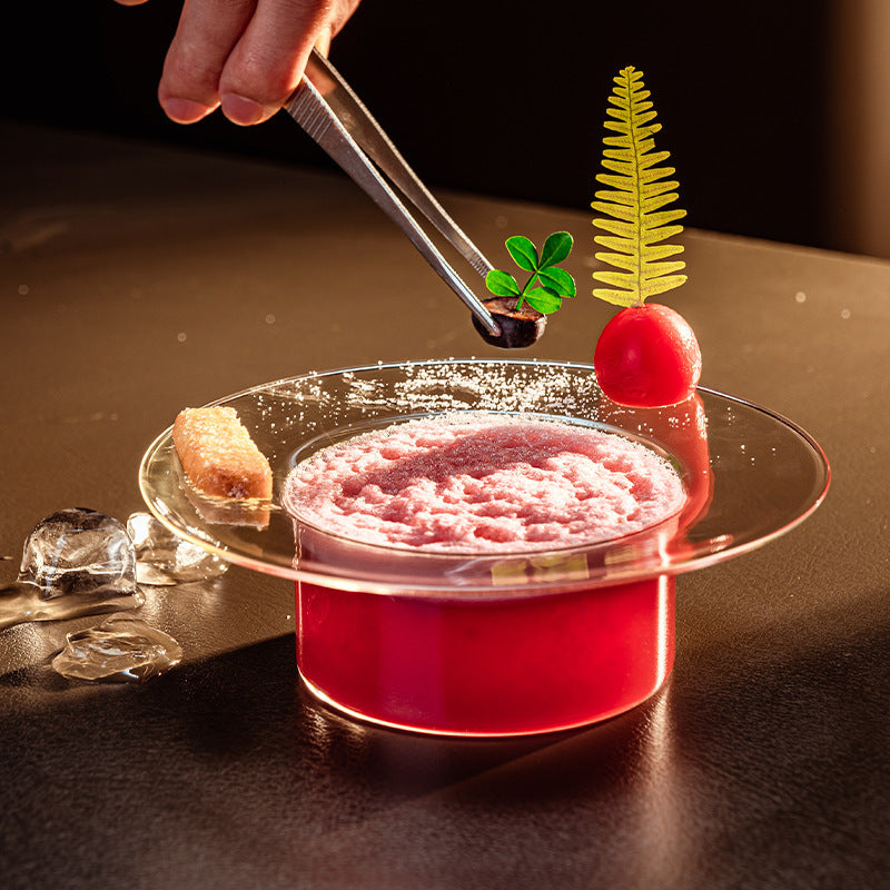 Elegant Inverted Top Hat Cocktail Glass