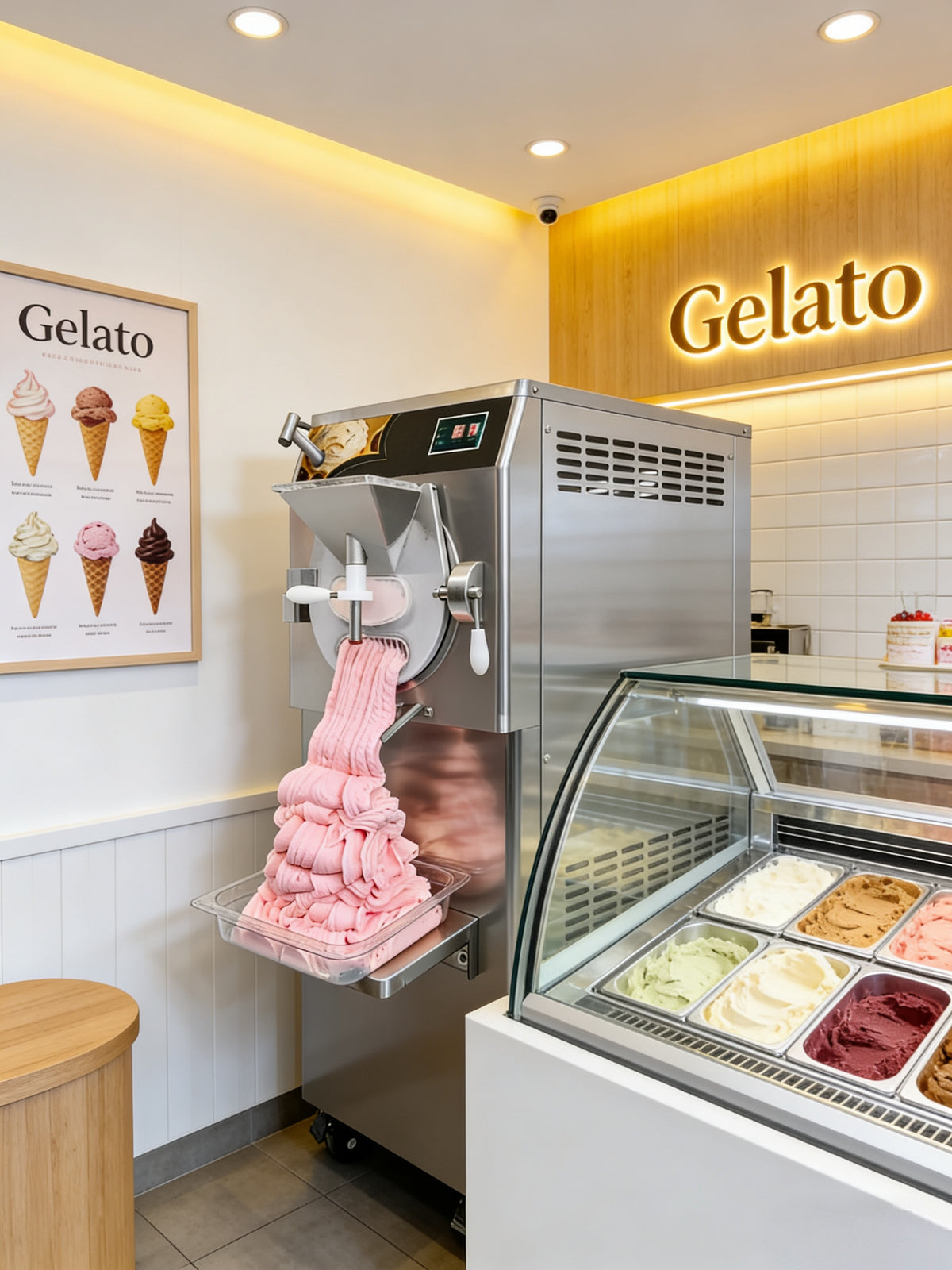 Commercial Hard Ice Cream & Gelato Batch Freezer — 108 L/H