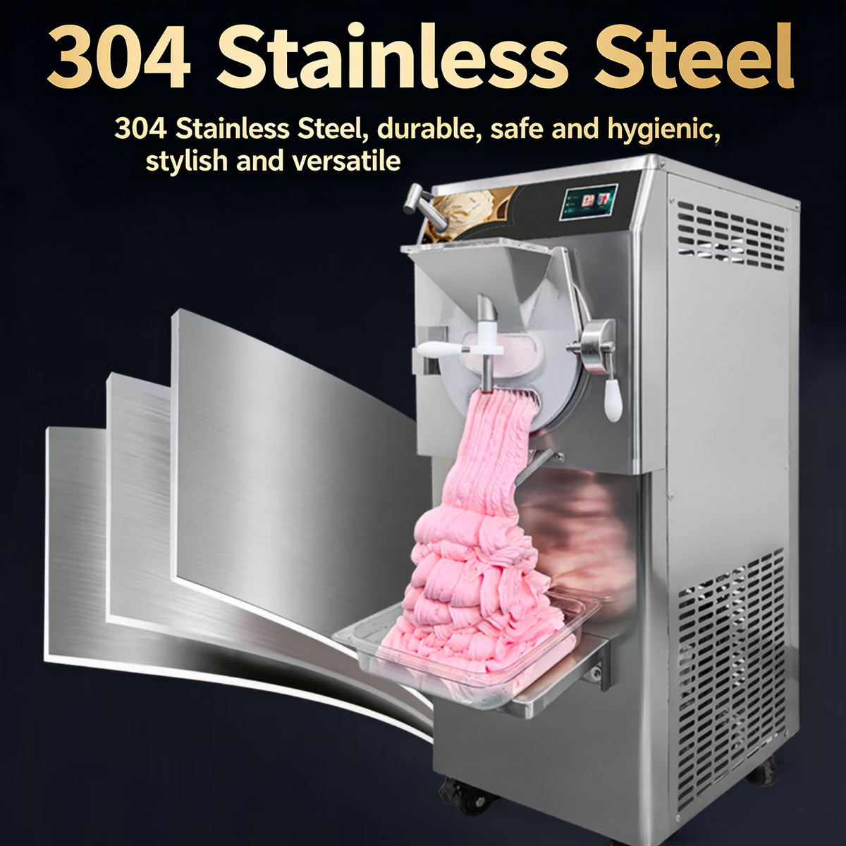 Commercial Hard Ice Cream & Gelato Batch Freezer — 108 L/H