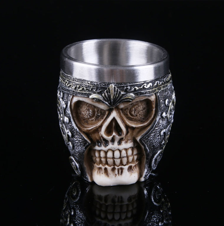 Skeleton Head Stainless Steel Shot Glass