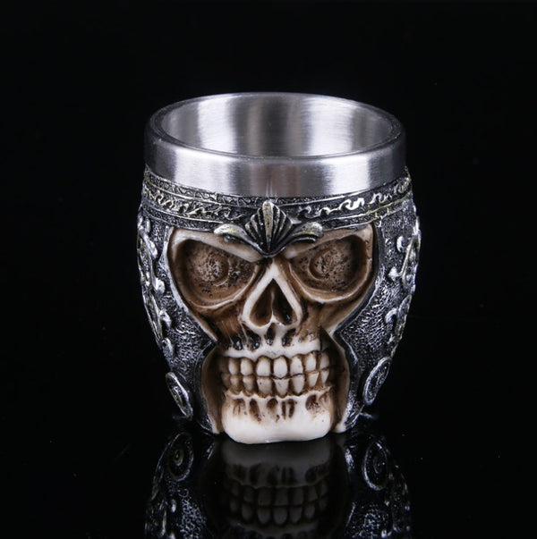 Skeleton Head Stainless Steel Shot Glass