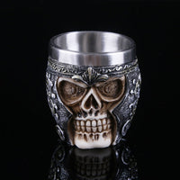 Skeleton Head Stainless Steel Shot Glass image preview