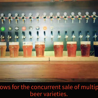 Vista previa de la imagen de Commercial All-in-One Craft Beer Wall Dispenser — Integrated Tap & Cooling