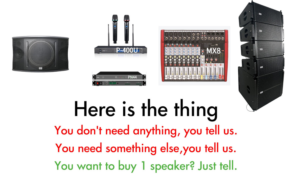 Professional Line Array Speaker System — Full-Range & Subwoofer