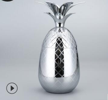 Pineapple Stainless Steel Cocktail Glass