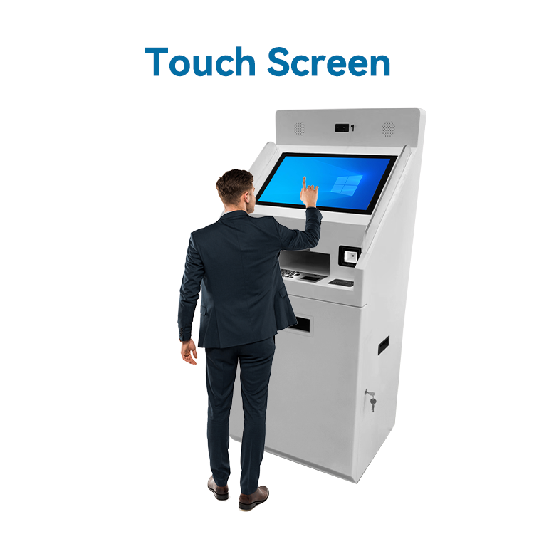 Touch-Screen Self-Service Kiosk — Inquiry, Ticketing & A4 Printing