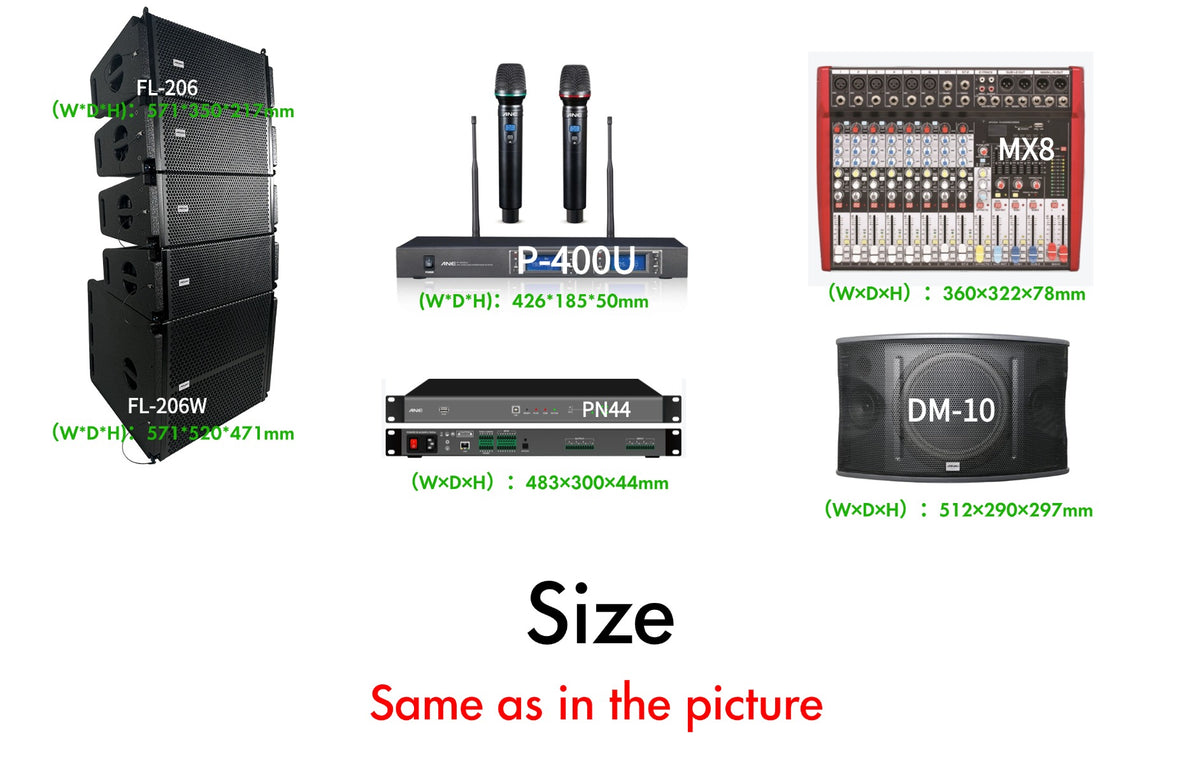 Professional Line Array Speaker System — Full-Range & Subwoofer