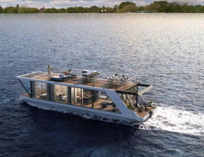 Aluminum Pontoon Houseboat — 11.5 m, 16-Person