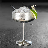 Stainless Steel Margarita Glass — Copper & Silver