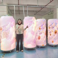 Cylindrical Can-Shaped LED Display — Custom Digital Signage Column image preview
