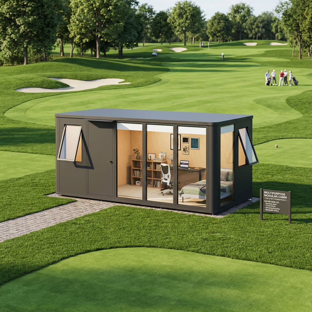 All-Aluminum Modular Garden Office Pod — Prefab Cabin (priced per sq ft)
