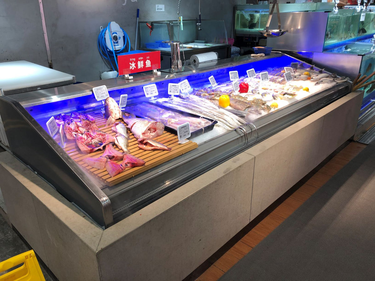 Commercial Refrigerated Seafood Display Case — Ice Deck