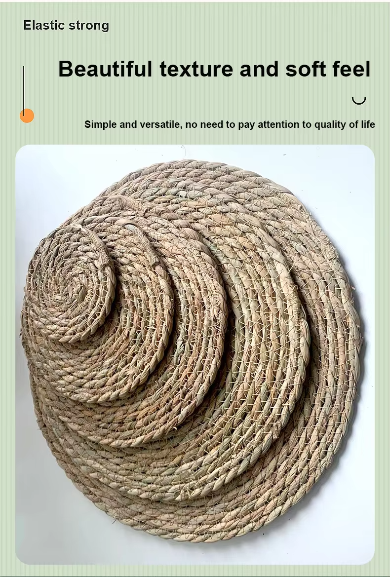 Round Woven Seagrass Charger Plates & Placemats