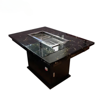 Smokeless Barbecue &amp; Hot Pot Table — Built-In Downdraft Exhaust image preview
