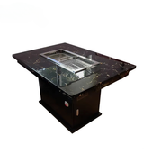 Smokeless Barbecue & Hot Pot Table — Built-In Downdraft Exhaust