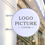 Custom Round LED Light Box Sign — Outdoor & Storefront
