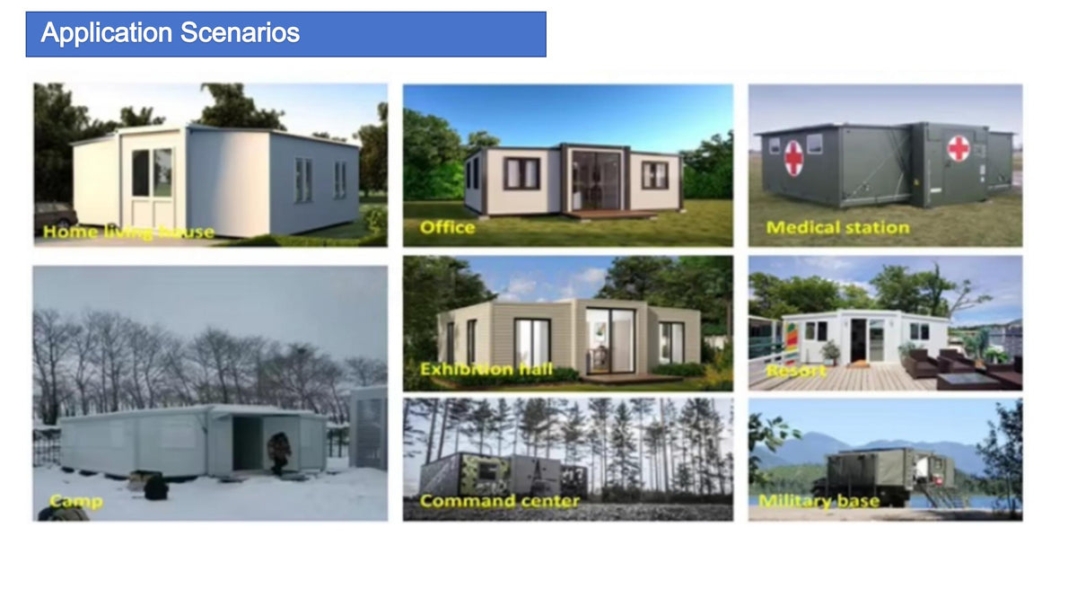 Expandable Container House — Flat-Pack Modular Cabin