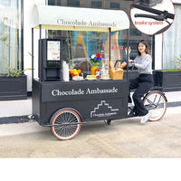 Electric Cargo Tricycle Coffee Bike — Mobile Food Cart image preview