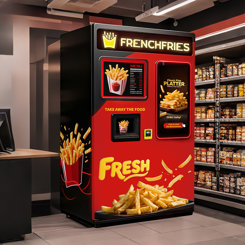 Automatic French Fry Vending Machine — 32-Inch Touchscreen