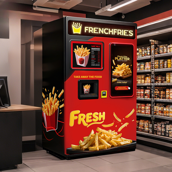 Automatic French Fry Vending Machine — 32-Inch Touchscreen