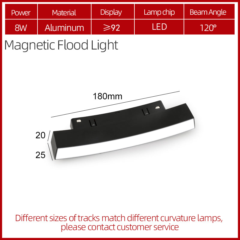 Circular Magnetic LED Track Light System — 48V, Dimmable