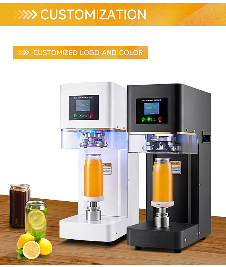 Automatic Can Sealer Machine — Interchangeable Bases