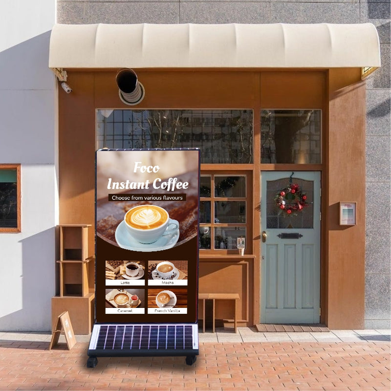 Solar LED Light Box — Outdoor Double-Sided Illuminated Sign