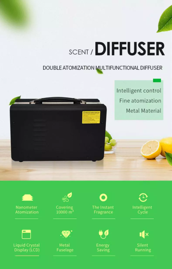 Commercial Fragrance Machine — HVAC Scent Diffuser, 1000ml, App Control