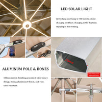 Cantilever Patio Umbrella — Aluminum LED Offset Parasol image preview
